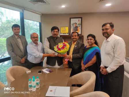  Dr. Murugesh Rudrappa Nirani - the Minister of Large and Medium Industries of .Karnataka